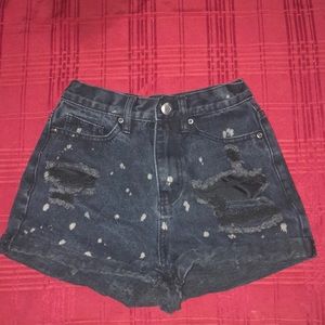 Denim shorts